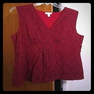 Cute sleeveless top